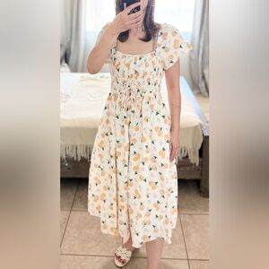 Kate Spade white midi dress